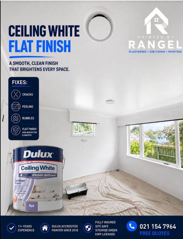 Dulux Ceiling White Finish banner