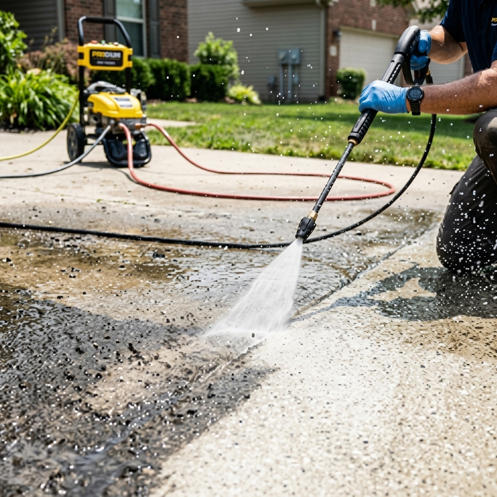 Driveway and path cleaning